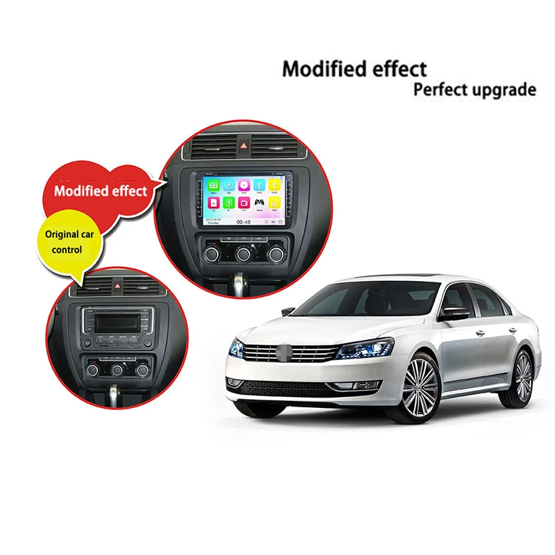 Top Liislee For VW Series Car DVD player Multimedia Audio Video Radio GPS Multi-Touch Screen Android Bluetooth Stereo Navigation 3