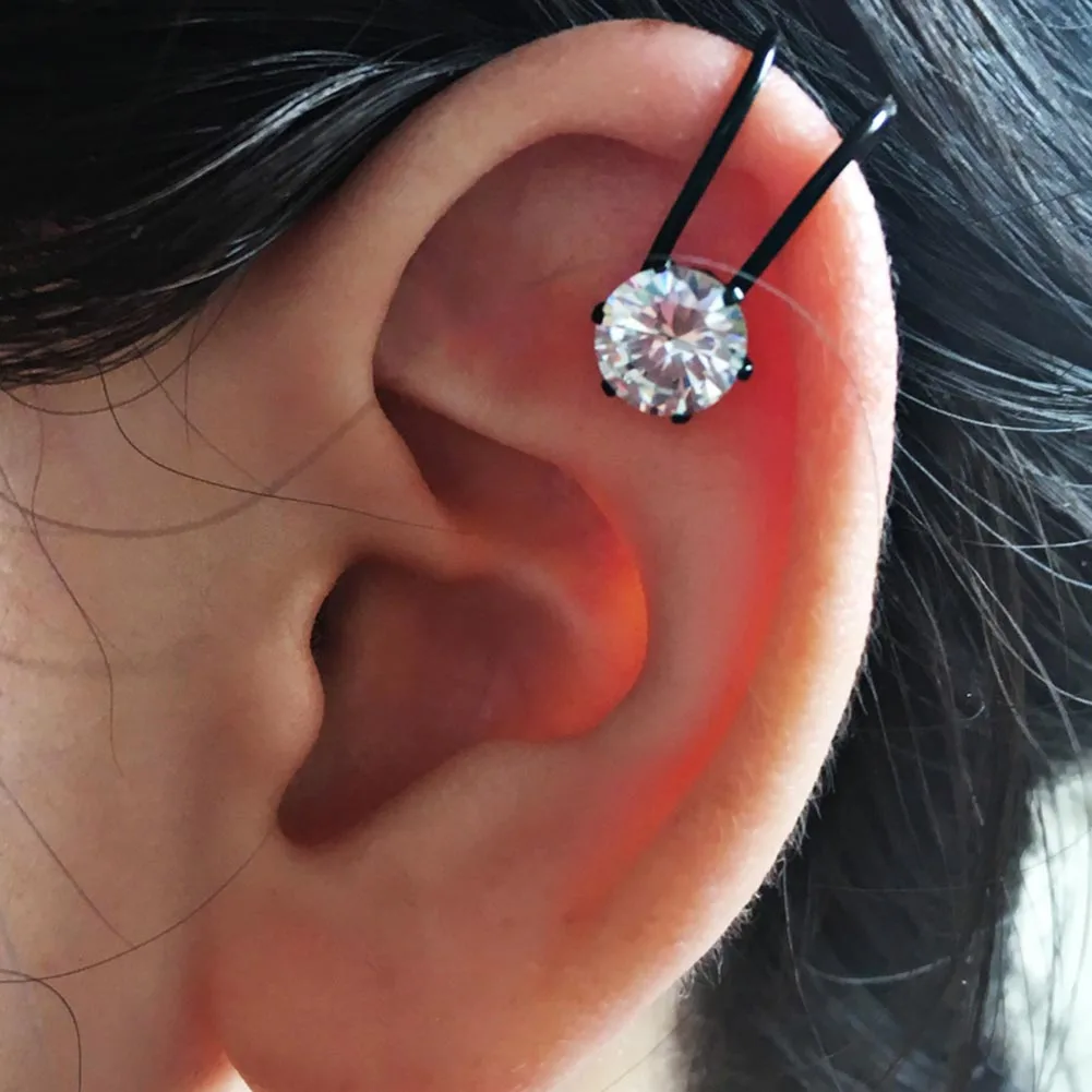 

Fashion Girls Earing Zircon Clip Ear Cuff Earrings For Women Jewelry Earings One Direction 2 colors