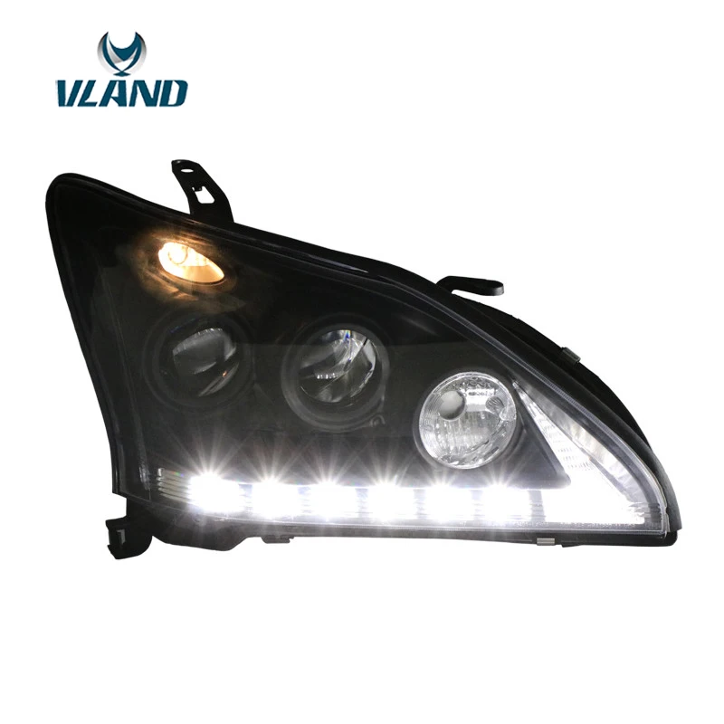 Светодиодная фара VLAND Factory для Lexus RX330 RX350 2004 2006 2008 2009 с ксеноновым объективом DRL