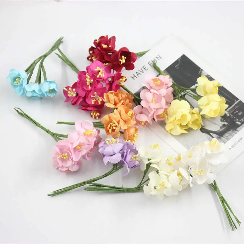 Pedacos DE papel amoreira 6 сливовый Свадебный букет/fio seco/альбом для скрапбукинга girassol flor