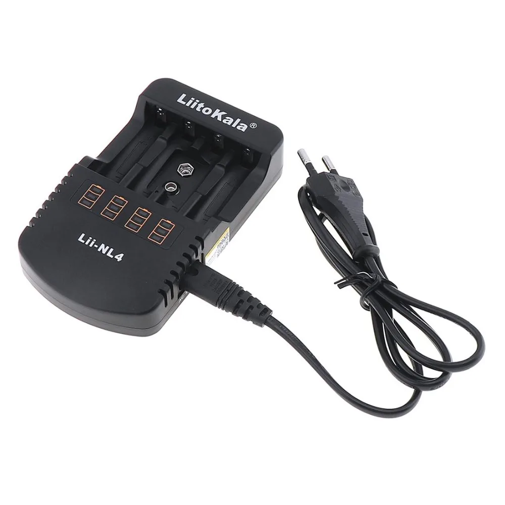LiitoKala Lii-NL4 1.2V AA AAA 9V Battery Charger Ni-MH Ni-Cd Rechargeable Batteries Wall Desk Charging Chargers for Travel LiitoKala Lii-NL4 1.2V AA AAA 9V Battery Charger Ni-MH Ni-Cd Rechargeable Batteries Wall Desk Charging Chargers for Travel
