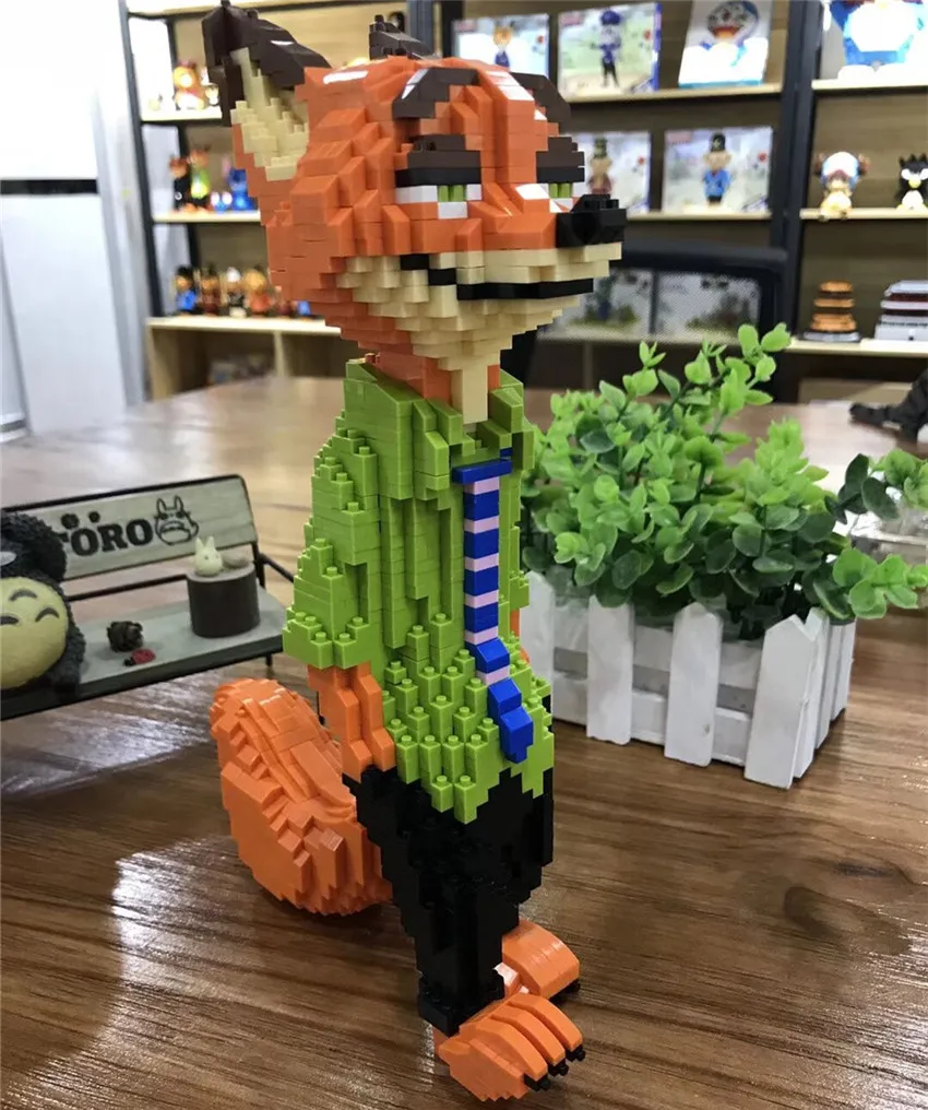 Продажа Новый создатель лиса кролик Ник и Джуди Уайльд фигурка модель блок Строительный блок Набор классические Развивающие игрушки для детей