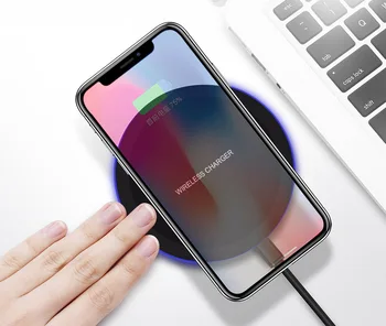 

100pcs 5W Qi Wireless Charger Pad for iPhone X Xs MAX XR 8 plus usb Fast Charging for Samsung S8 S9 Plus Note 9 8