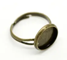 150 шт бронзовое кольцо основание круглый пустой Кольцевой Лоток