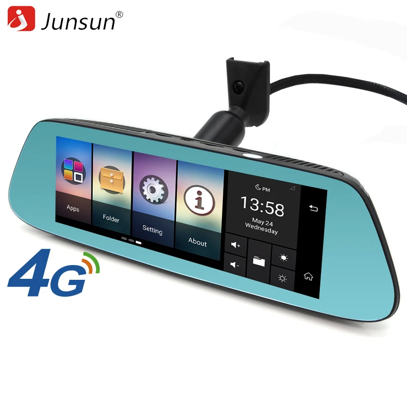 Junsun 4G Special Mirror Car DVR font b Camera b font With GPS Automobile Video Recorder