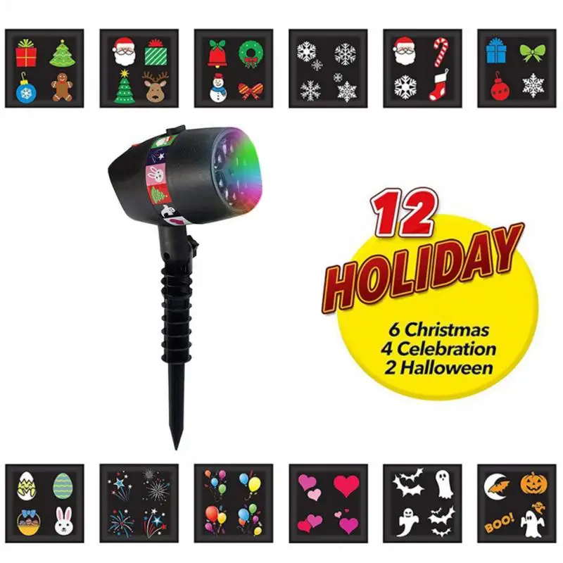 

Waterproof Laser Projector Lamps LED Stage Light Christmas Halloween Landscape Garden Lamp Outdoor Lighting