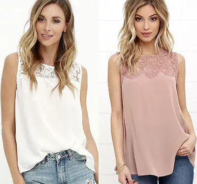 S-XXXL Tank top Women Elegant Flower Embroidery Lace Vest 2017 New Fashion Summer Tube Top Sleeveless Shirt Clothing For Lady