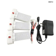 3pcs Lipo Battery + 1 t0 3 Charge Cable + Balance Charger Plug for SYMA X8SW X8SC X8SG X8 PRO RC Quadcopter Drone Lipo Batteries