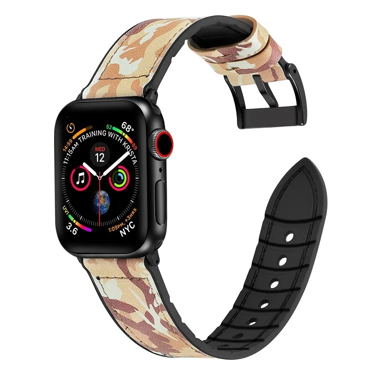 Кожаный ремешок Mdnen для часов Apple Watch IWatch Series 1 2 3 4, ремешок 42 мм/44 мм, ремешок для наручных часов Apple Watch 4 Band