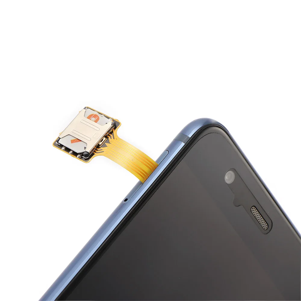 Powstro двойной адаптер для MicroSD Micro SIM карты гибридный двойной для Android Extender 2 Micro Расширение адаптер