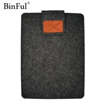 

BinFul Laptop Cover Case For Macbook Pro/Air/Retina Notebook 11"12'' 13" 15" 17 Wool Felt Sleeve Pouch Bag for new iPad Pro 9.7