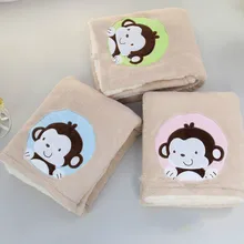 Детское эластичное одеяло из бархата кораллового цвета, овечья шерсть, Двухслойное комбинированное многофункциональное одеяло для мамы