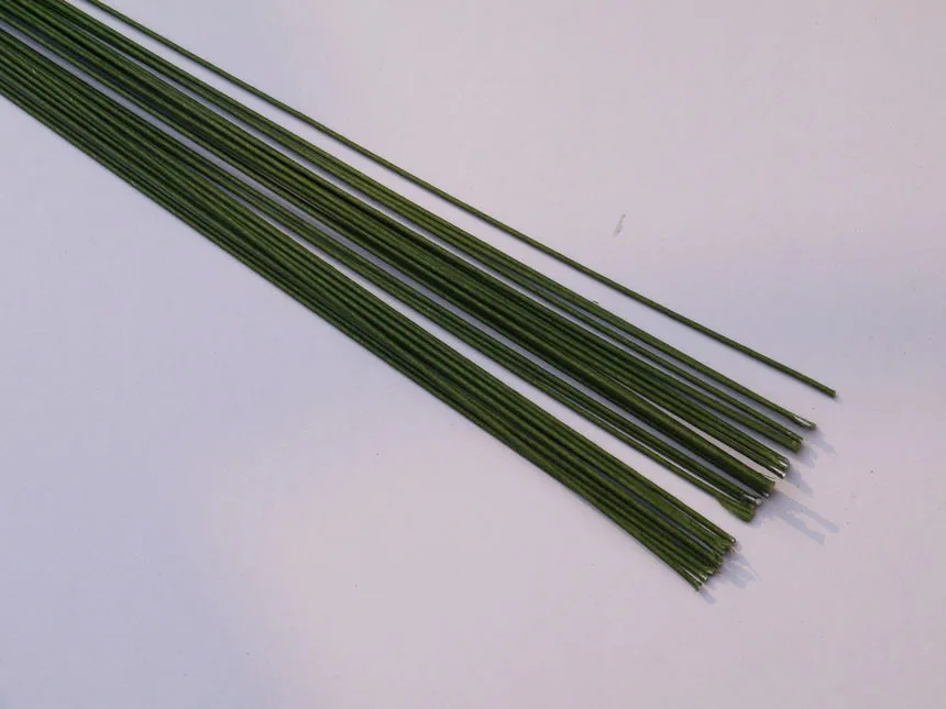 

50pcs Fondant cake wire green florist wrie 18gauge 23"