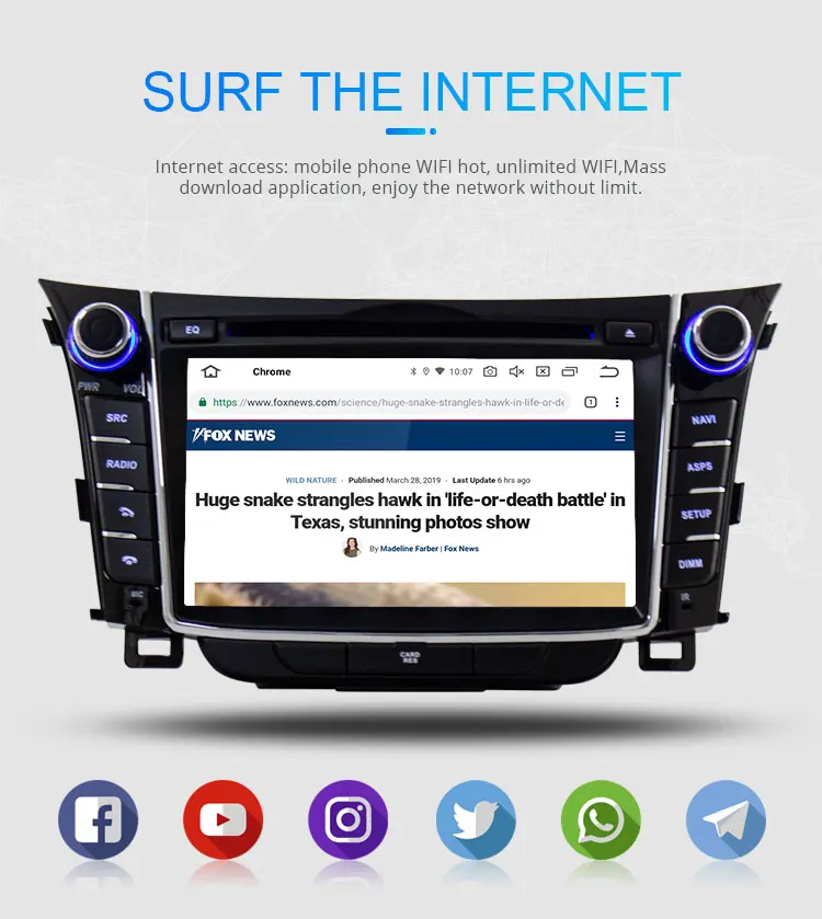 Sale LJHANG 2 Din Android 9.0 Car DVD Player For HYUNDAI i30 Elantra GT 2012-2016 GPS Navi WIFI Multimedia Auto Radio Headunit Stereo 9