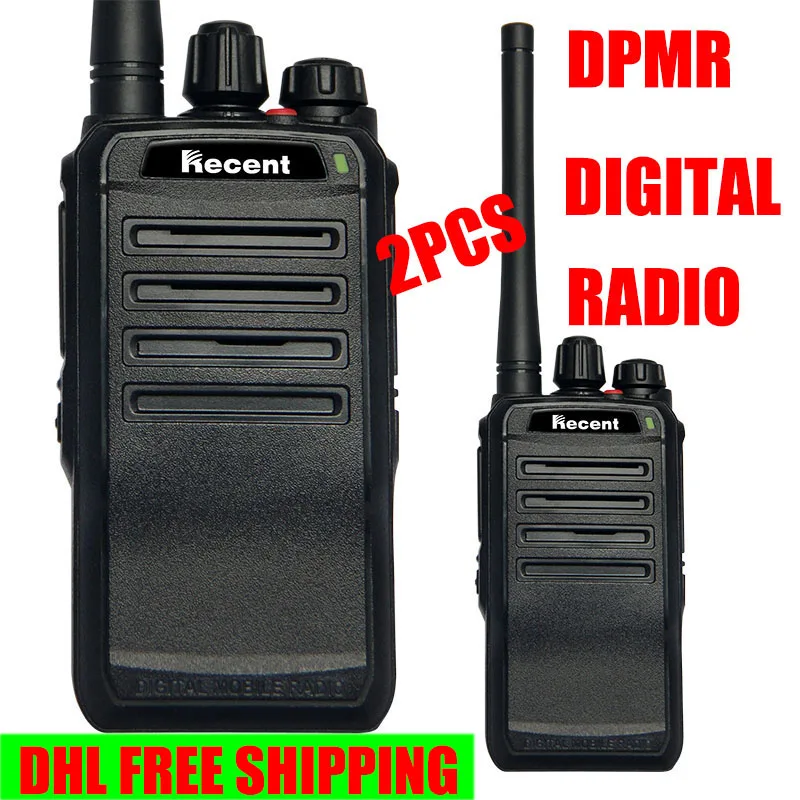 

DHL 2PCS dPMR walk talk RS308D 3Watt Digital Mobile Radio Walkie Talkies 16 Channels UHF mobile transceiver USB charging