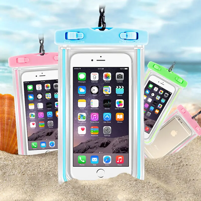 

Waterproof Phone Bag with Strap Outdoor Travel Phone Pouch Dust Proof Phone Case for Underwater Swimming Cell Phone Accessories