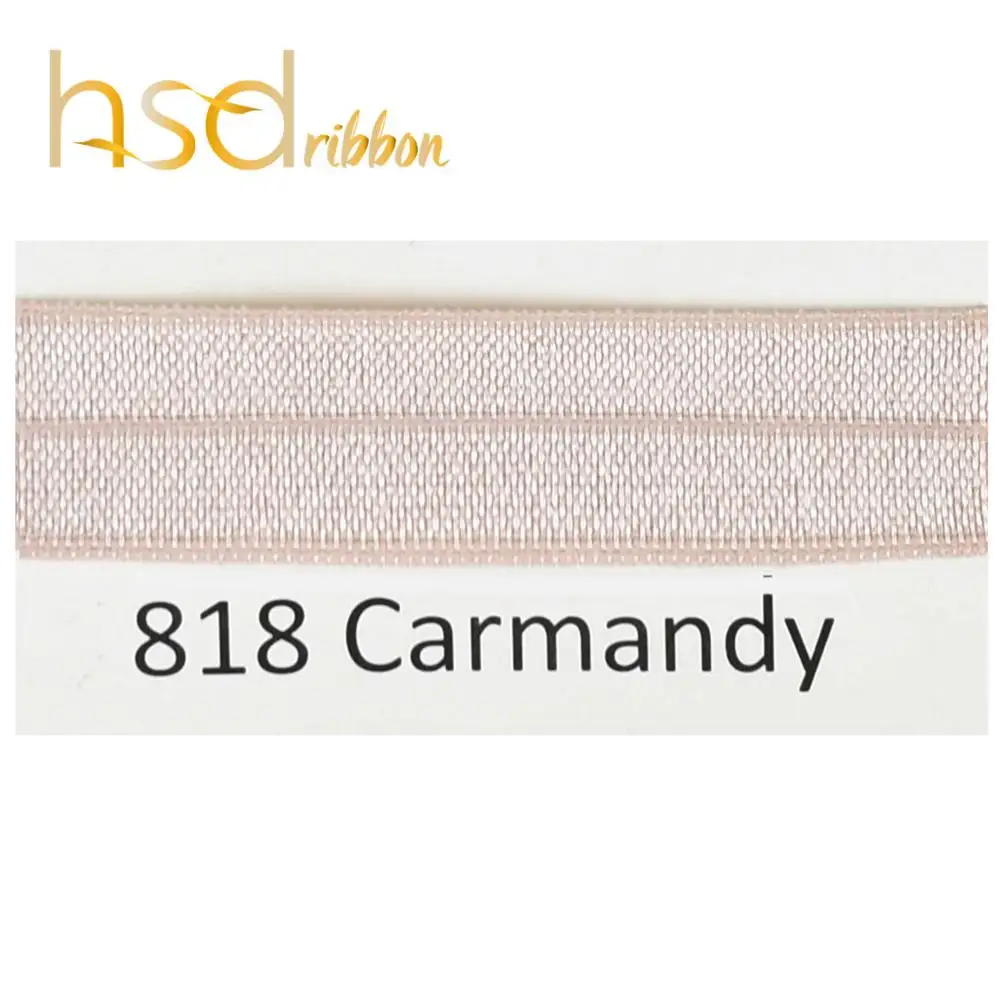 HSDRibbon 5/" 16 мм твердая различная крик и Коричневая серия цвет складывающийся эластичный - Цвет: 818