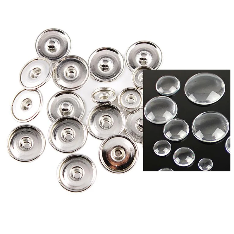 12mm 18mm 20mm Custom Jewelry Snap Button Making Brass Snap Buttons