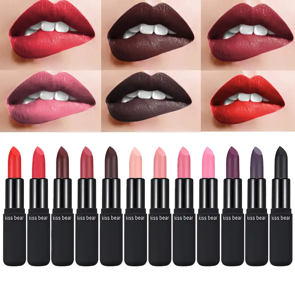 dark purple lipstick