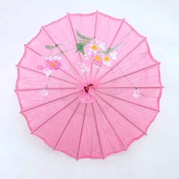 

[ Fly Eagle ] Chinese Japanese Oriental Umbrella Parasols 22" Transparent Hot Pink