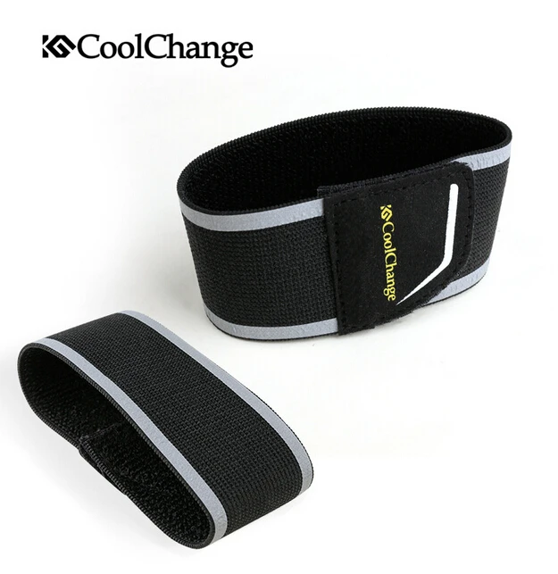 

CoolChange Bicycle Beam Waist Trousers Belt Night Cycling Sports Running Safety Reflective Tape 50mm Width Bike Accessories