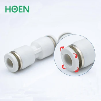 

PU-12 Pneumatic Quick Plug Connection Through PU12 12mm OD Hose Tube One Touch Push In Union Straight Plasic Connectors Fittings