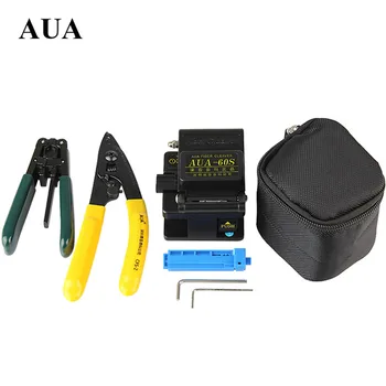 

FTTH Fibertool kits metal Cleaver AUA-60S + fixed length device + Miller clamp + covered wire stripping
