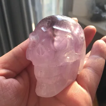 

AMSK110(239g) CRYSTAL SKULL Purply Amethyst cristals skulls products healing decoration product free shipping