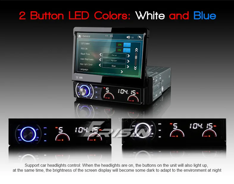Discount Erisin ES6590KD 1 Din 7 inch Wince 6.0 Car Audio System DVD GPS Player Radio DAB+ System 4