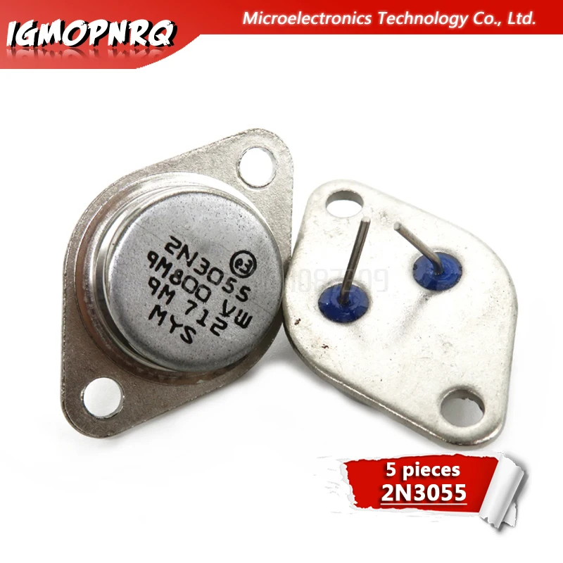 5 шт. транзистор 2N3055 TO 3 15A 60V NPN AF Amp Audio Power Новый и оригинальный IC|Интегральные