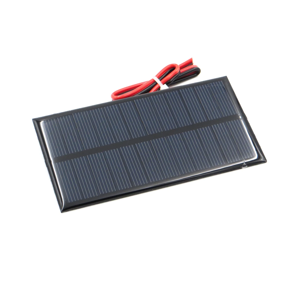 

6 V 1 Watt extend wire Solar Panel Polycrystalline Silicon DIY Battery Charger Small Mini Solar Cell cable toy W 6V 1W W Volt
