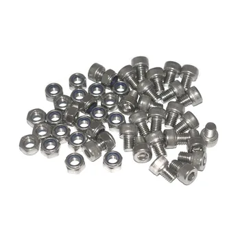 

M8x16mm 304 Stainless Steel Hex Bolt Socket Head Cap Screws with Nylon Insert Hex Lock Nuts 25pcs