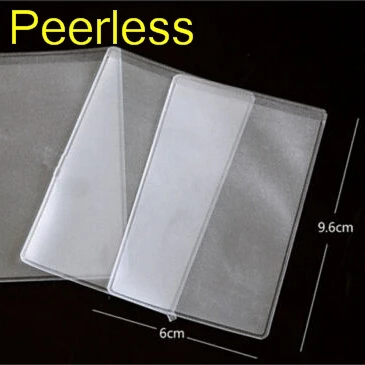 

Peerless 10pcs 9.6x6cm Dustproof Clear Card Holders Soft Plastic Credit Card Protectors Bussiness Card Cover ID Holders