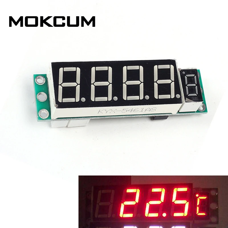 

Red DS18B20 DC 6-15V Digital Display Thermometer Module Photosensitive Control Module Household Temperature Controller