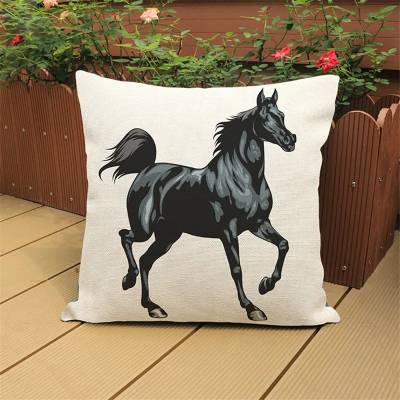 تشغيل الحصان الأسود البني كيس وسادة غطاء الوسادة غرفة المعيشة المنزلي سيارة كنبة مكتب فندق نادي مقهى الديكور ل هدية تشغيل الحصان الأسود البني كيس وسادة غطاء الوسادة غرفة المعيشة المنزلي سيارة كنبة مكتب فندق نادي مقهى الديكور ل هدية