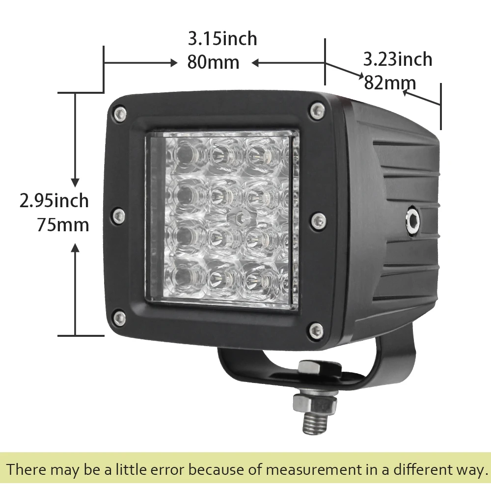 BraveWay 12D 3 дюйма LED Противотуманные фары светильник светодиодный рабочий светильник 12V 24V Строб комбо для грузовой автомобиль внедорожник ATV внедорожник Туман лампа Предупреждение вождения светильник