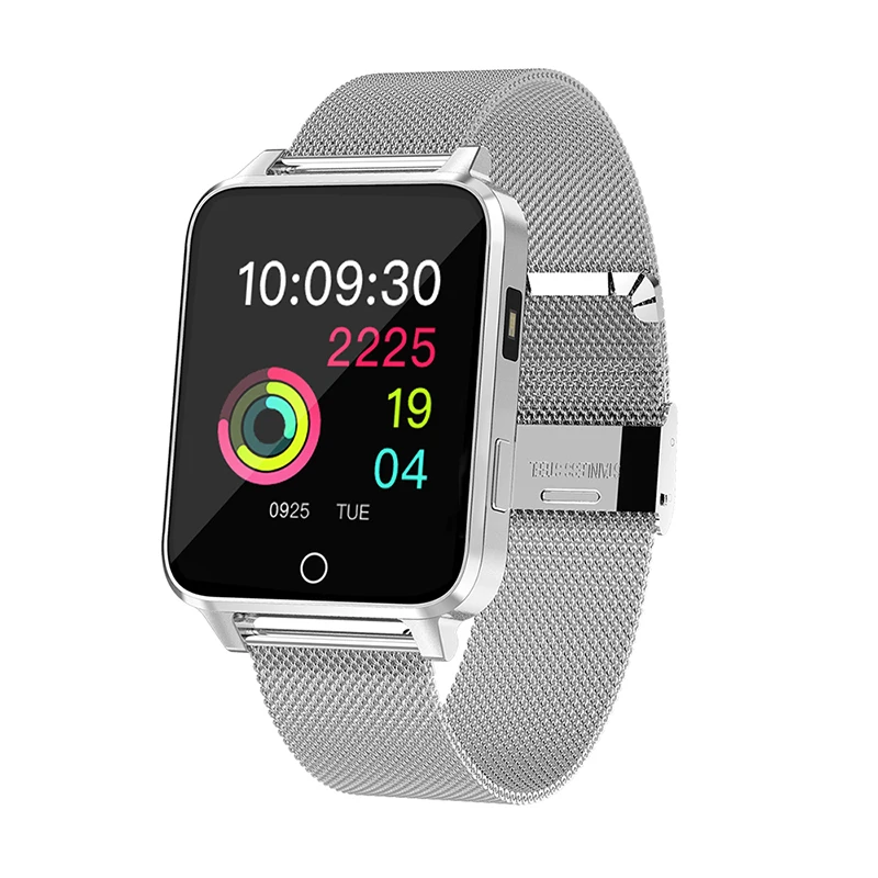 10 шт спортивный Смарт-часы IP68 водонепроницаемый монитор сердечного ритма для мужчин женщин bluetooth smartwatch для ios и Android, Apple iPhone - Цвет: Серебристый