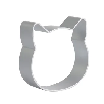 

Hot Sale Kawaii Cat Shape Christmas Cookie Cutters Alloy Metal Cute Biscuit Pastry Fondant Cake Mold Cutter DIY Baking Tool