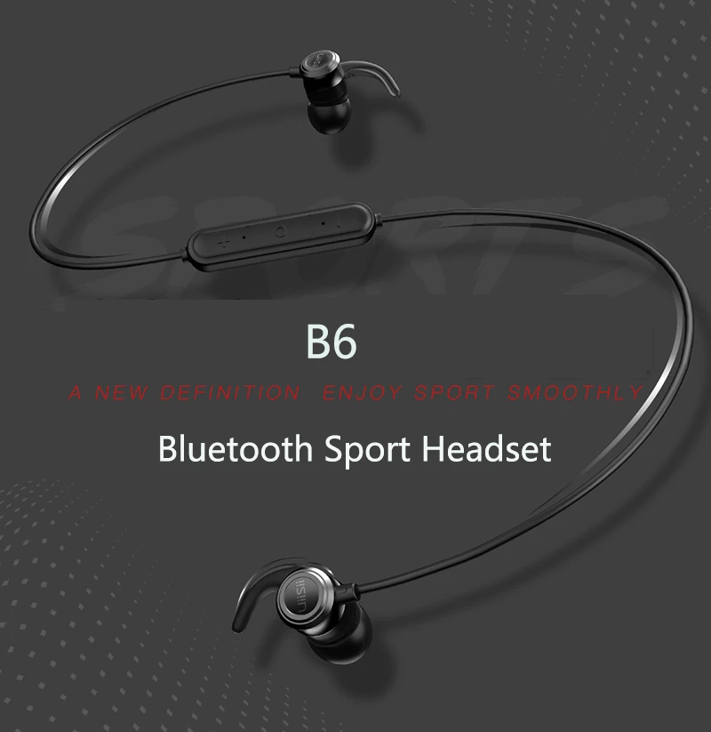 UiiSii B6 новая спортивная Беспроводная bluetooth-гарнитура BT5.0 IPX4 водонепроницаемые Модные наушники-вкладыши для Xiaomi huawei Android Iphone