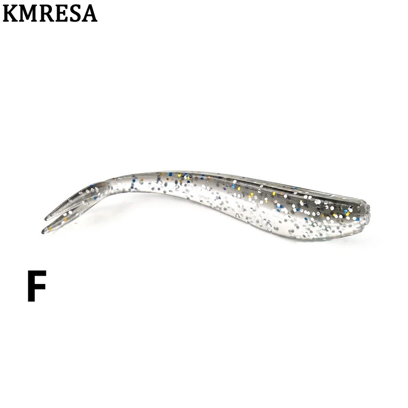 KMRESA, новинка, Мягкая приманка, 12 шт./лот, 7 см, 1,3 г, Мягкая приманка, плавучий джиг, Мягкая наживка для ловли нахлыстом, пластиковая приманка, искусственная приманка