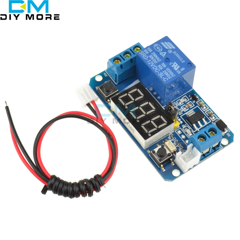 

DC 12V LED Digital Display Trigger Time Delay relay Module Board 0-999s 0-999Seconds