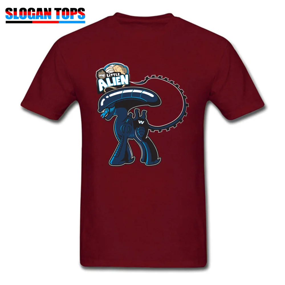 Prevalent Men Tshirts My Little Alien 18716 3D Printed Tees All Cotton Short Sleeve Printed On Tops Tees O Neck My Little Alien 18716 maroon