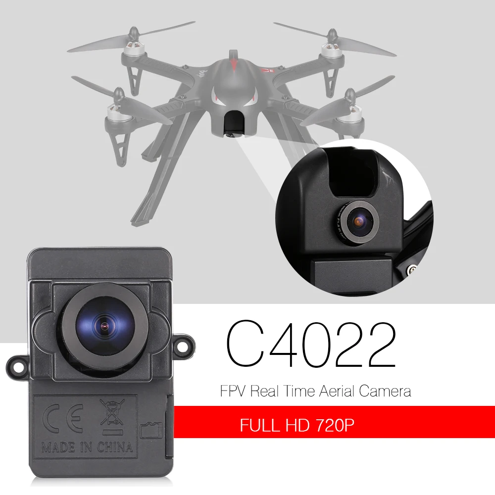 

MJX C4022 WiFi FPV 720P Full HD Real Time Aerial Camera with 8GB Card for B3 B6 RC Quadcopter Dron RC Drone Part kamera