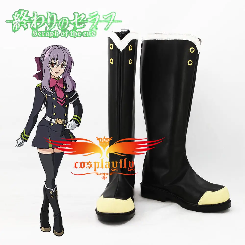 

Seraph of the End Yuichiro Hyakuya Shinoa Hiragi Cosplay Shoes Boots Custom Made Adult Halloween Carnival Christmas For Costume