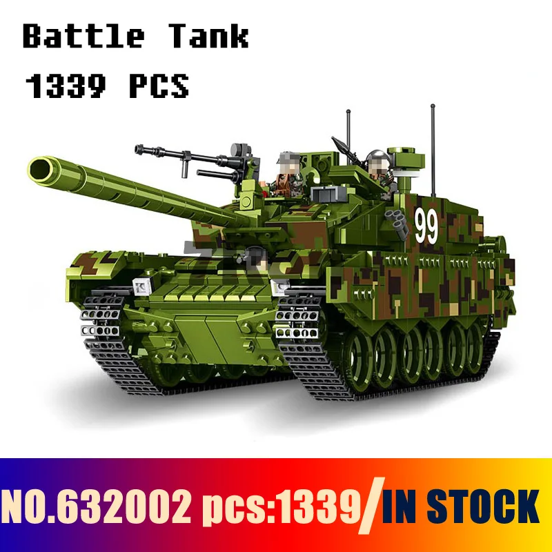 

Compatible with Models building toy 632002 1339pcs Military Type 99 Main Battle Tank Building Blocks toys & hobbies