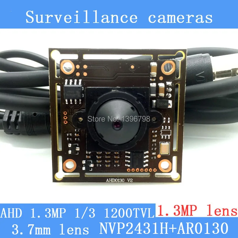 1.3MP AHD AR0130 CCTV 960 P мини ночного видения Камера модуль 1/3 ", ВЫСОКАЯ ЧЁТКОСТЬ, 1.3MP 3,7 мм объектив видеонаблюдения Камера