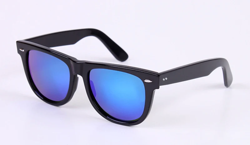 Glass lens retro sunglasses women men Acetate sun glasses 2140 Luxury Brand Rivet Design Goggles Elegant Female Square Oculos