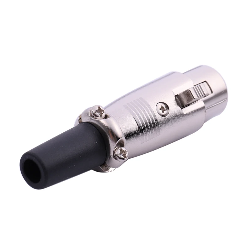 Женский 3 клеммы XLR Mic микрофон аудио кабель Разъем 7 см длина|Коннекторы и разъёмы|