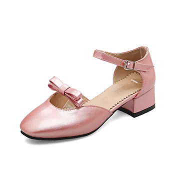 

In the spring and summer of 2018 the new sweet bowknot with thick with size code 31 18116-48 sandals boom