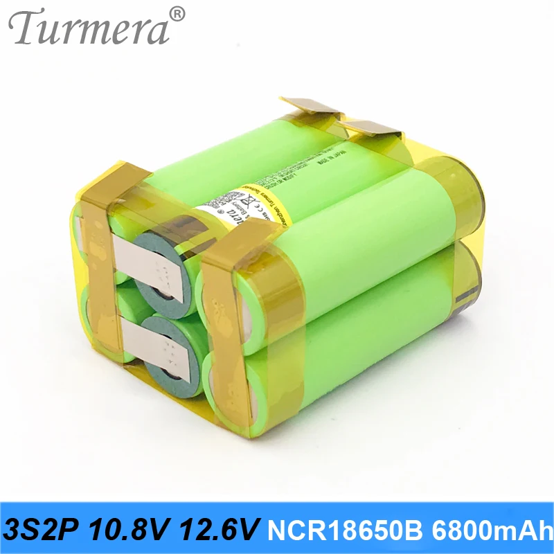 Аккумулятор Turmera 18650 hg2 3000mAh vtc6 ncr18650b 3400mah аккумулятор для 3s 12,6 v 4S 16,8 v отвертка аккумуляторная батарея Настройка n9